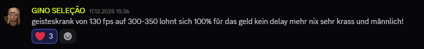 Feedback von GINO SELEÇÃO