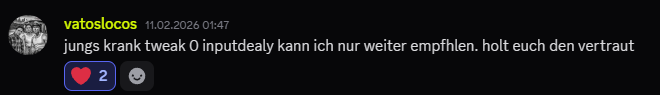Feedback von vatoslocos